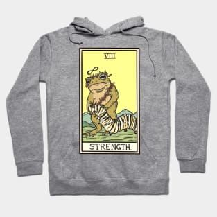 Strength Toad Tarot Card Hoodie